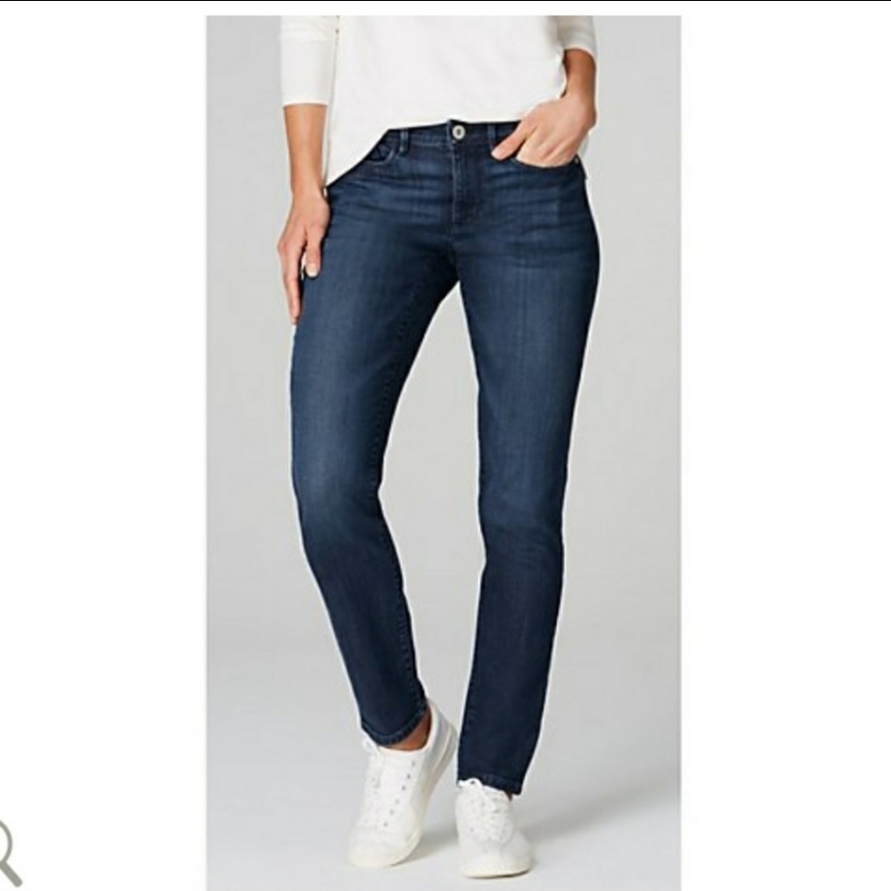 J. JILL DENIM AUTHENTIC FIT SLIM ANKLE JEANS SZ 8